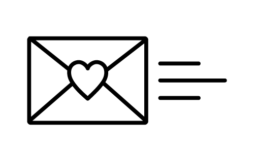 envelope with heart