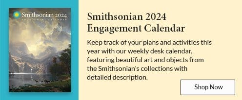 Smithsonian 2024 Engagement Calendar: Keep track of your plans and activities this year with our weekly desk calendar, featuring beautiful art and objects from the Smithsonian's collections with detailed description. SHOP NOW