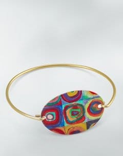 Art-Inspired Gold Bracelet