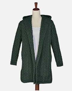 Shawl Collar Cardigan with Hood