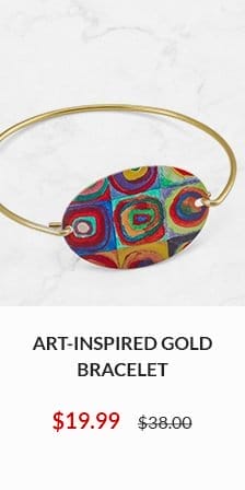 Art-Inspired Gold Bracelet NOW \\$19.99 WAS \\$38.00 - SHOW NOW