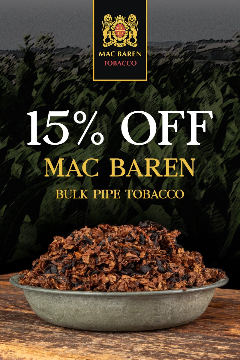 Enjoy 15% off Mac Baren Bulk on-site now through March 13th 11:59 p.m. ET | Smokingpipes.com