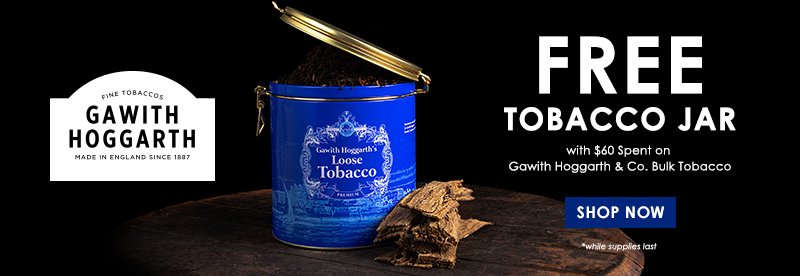 Free Gawith Tobacco Jar with \\$60 Gawith Hoggarth & Co bulk purchase