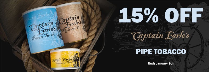 15% Off Captain Earle's Pipe Tobacco