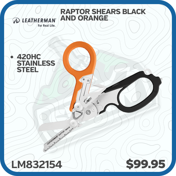 Leatherman Raptor Shears Black and Orange