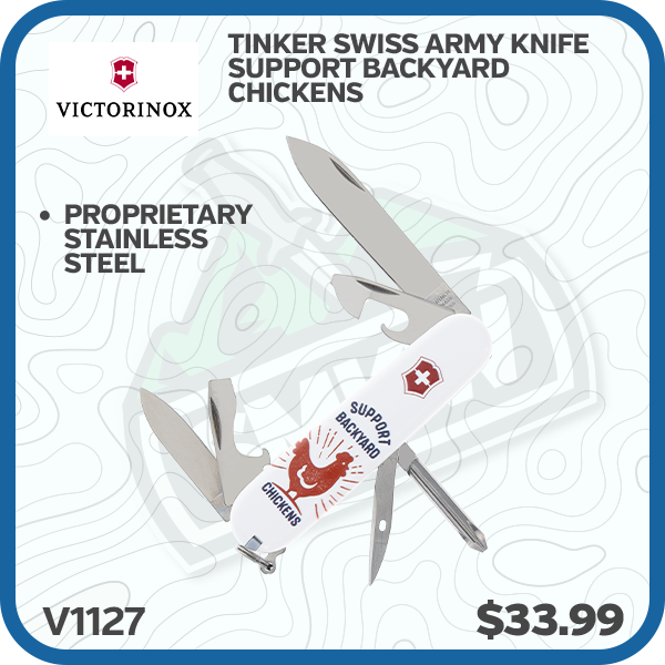 Victorinox Tinker Swiss Army Knife Support Backyard Chickens