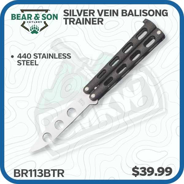 Bear & Son Silver Vein Balisong Trainer