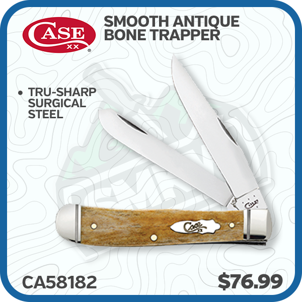 Case Smooth Antique Bone Trapper Folding Knife