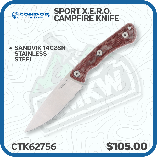 Condor Tool & Knife Sport X.E.R.O. Campfire Knife