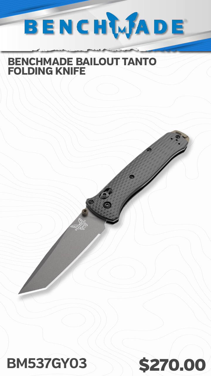 Benchmade Bailout Tanto Folding Knife