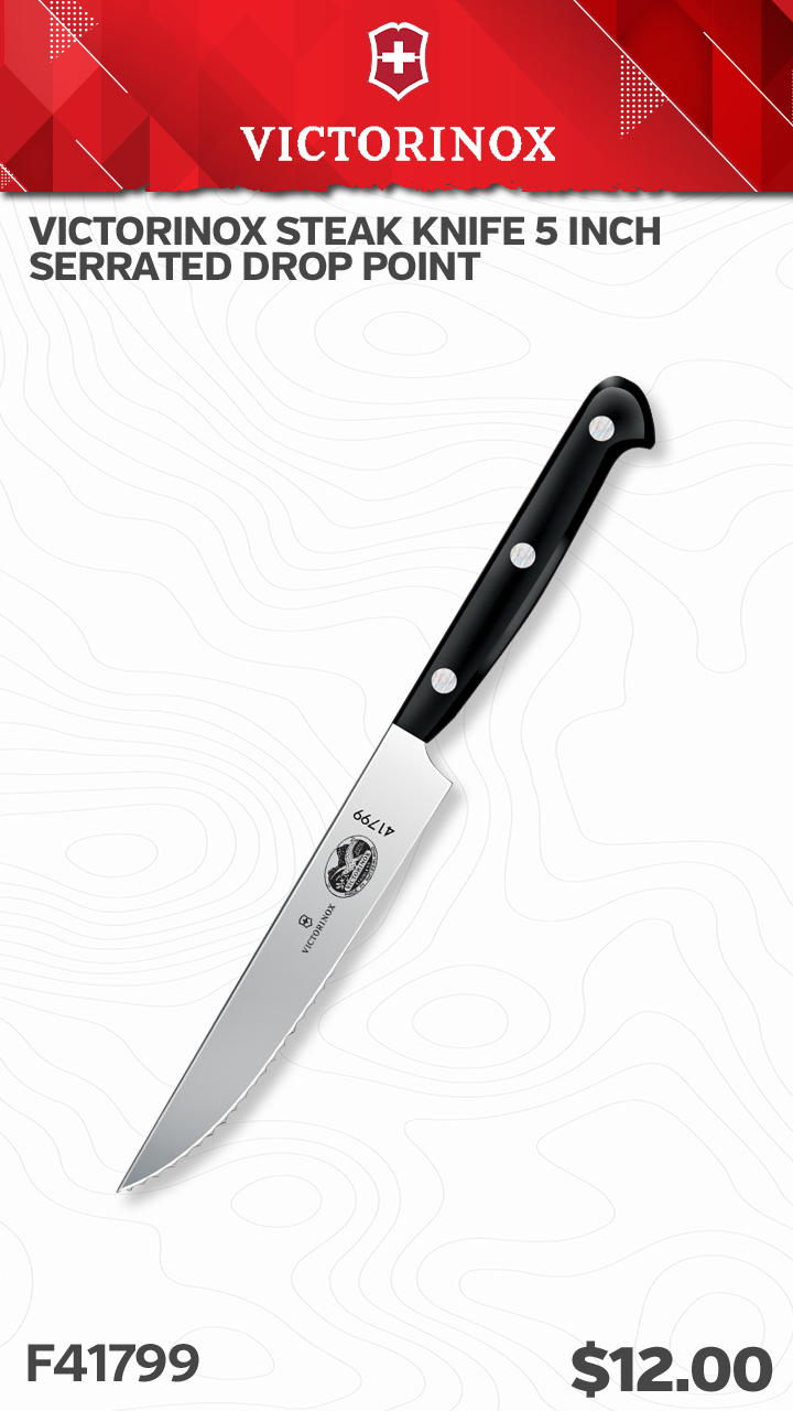 Victorinox Steak Knife 5 Inch Serrated Drop Point