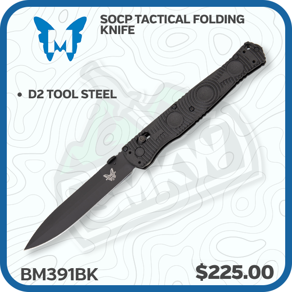 Benchmade 391BK SOCP Tactical Folding Knife