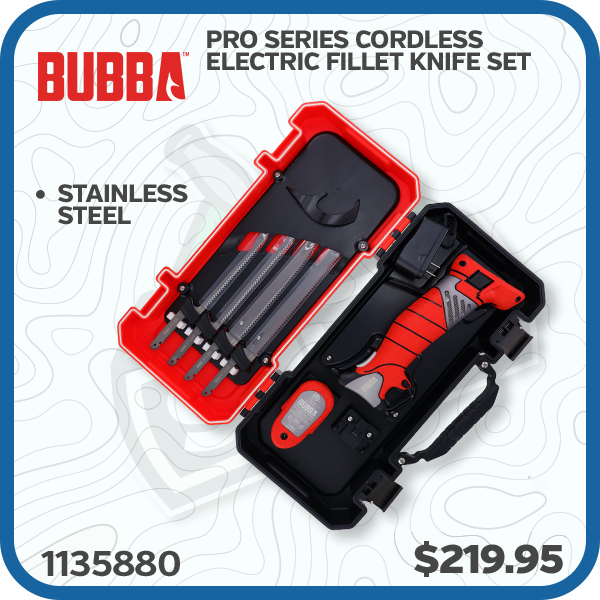 Bubba Pro Series Cordless Electric Fillet Knife Set