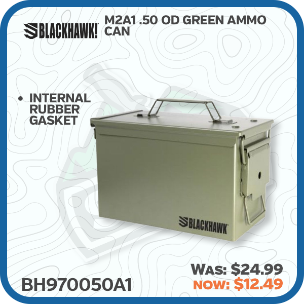 Blackhawk M2A1 50 Caliber OD Green Ammo Can