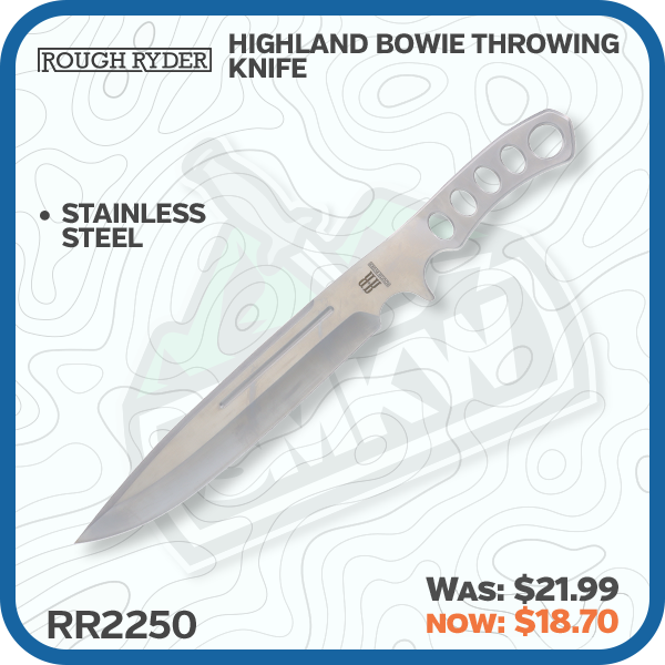 Rough Ryder Highland Bowie Throwing Knife