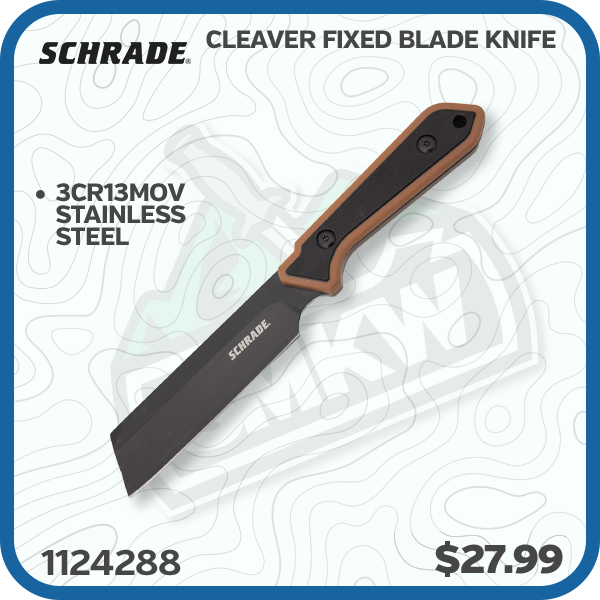 Schrade Cleaver Fixed Blade Knife
