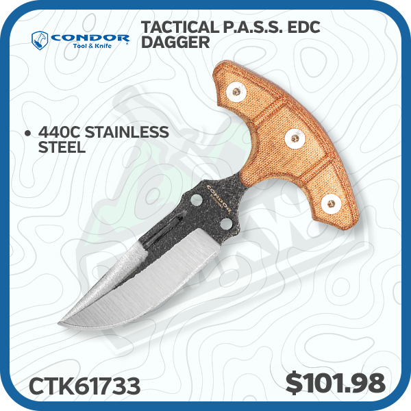 Condor Tool & Knife Tactical P.A.S.S. EDC Dagger