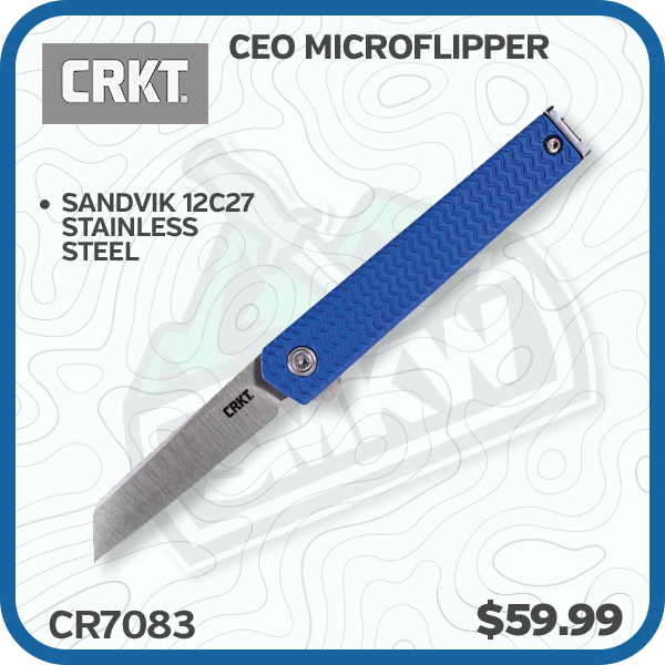 CRKT CEO Microflipper Folding Knife Sheepsfoot