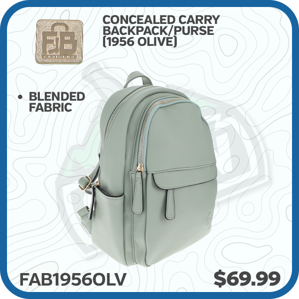 Fabigun Concealed Carry Backpack/Purse (1956 Olive)