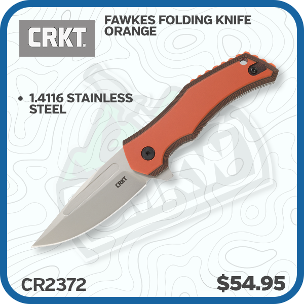 CRKT Fawkes Folding Knife Orange