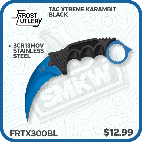 Frost Cutlery Tac Xtreme Karambit Black