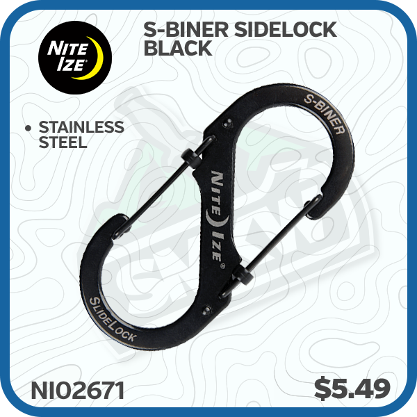 Nite Ize S-Biner Sidelock Black NI02671