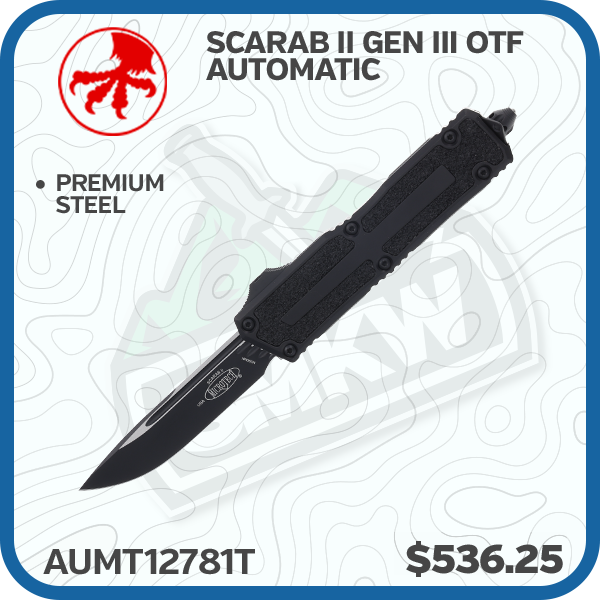 Microtech Scarab II Gen III OTF Automatic Knife Tactical Standard