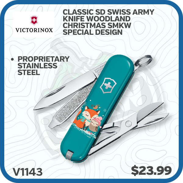 Victorinox Classic SD Swiss Army Knife Woodland Christmas SMKW Special Design