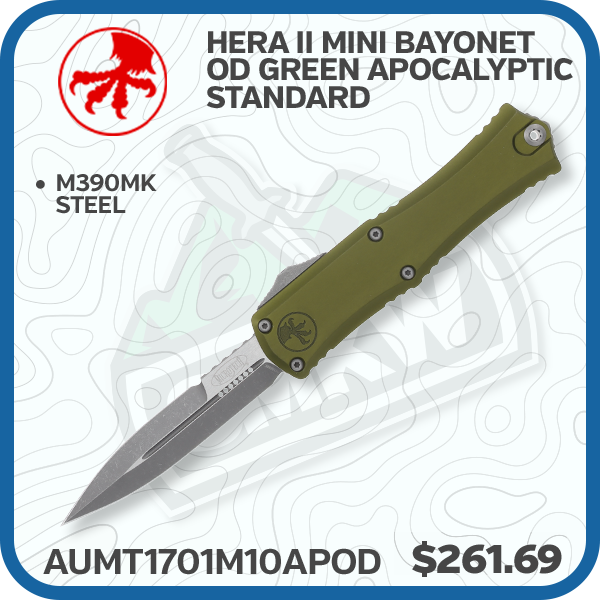 Microtech Hera II Mini Bayonet OD Green Apocalyptic Standard