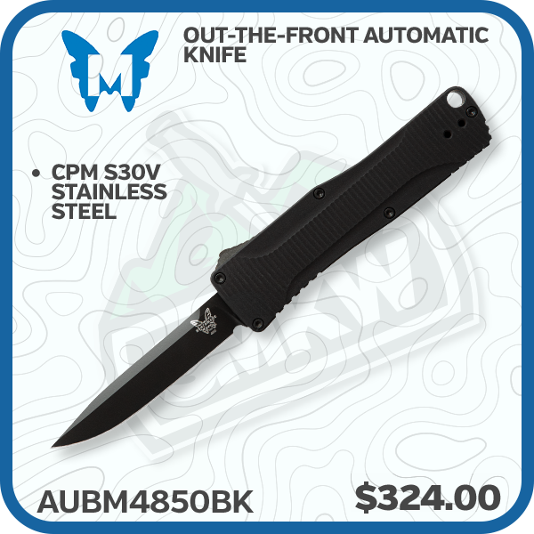 Benchmade OM 4850 Out-the-Front Automatic Knife All Black