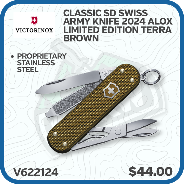 Victorinox Classic SD Swiss Army Knife 2024 Alox Limited Edition Terra Brown