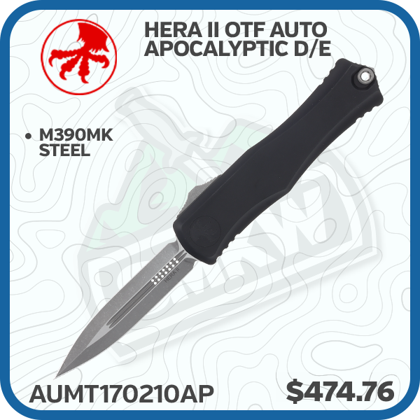 Microtech Hera II OTF Auto Apocalyptic D/E M390MK