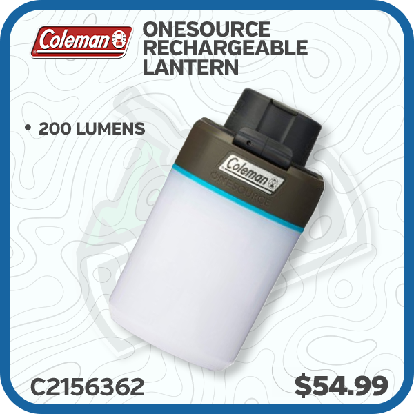 Coleman OneSource Rechargeable 200 Lumens Lantern