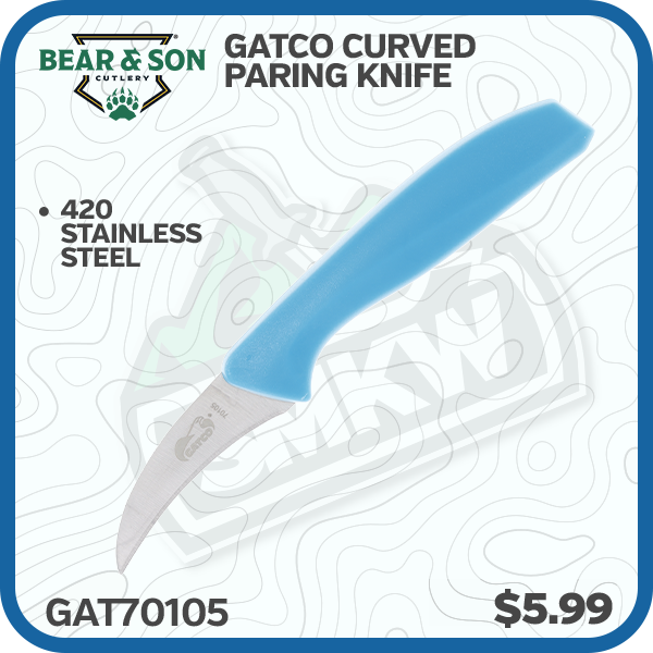 Gatco Curved Paring Knife 6.05" Overall Teal