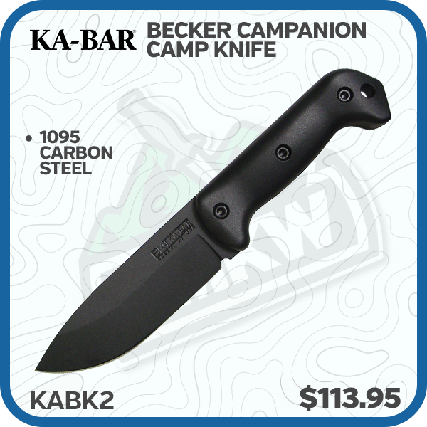 KA-BAR Becker Campanion Fixed Blade Camp Knife