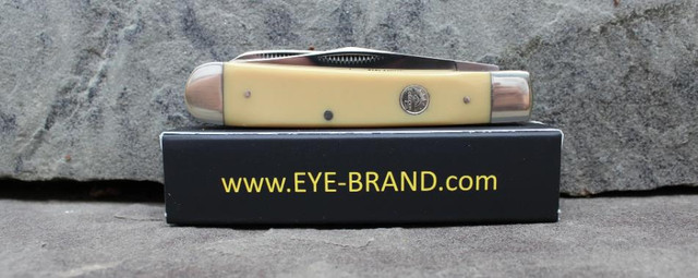 Eye Brand Trapper JY Folding Knife Yellow Composition