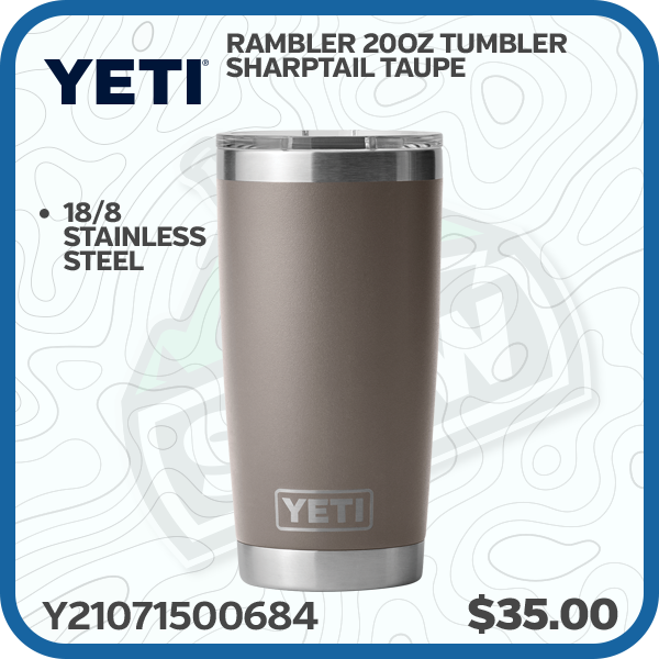 Yeti Rambler 20oz Tumbler Sharptail Taupe