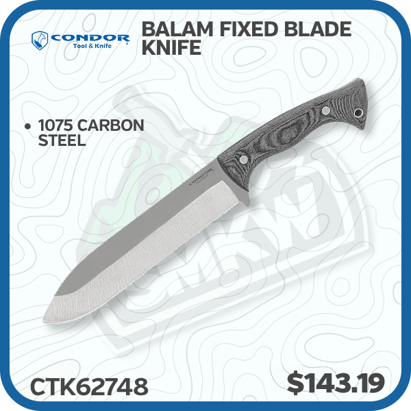 Condor Tool & Knife Balam Fixed Blade Knife