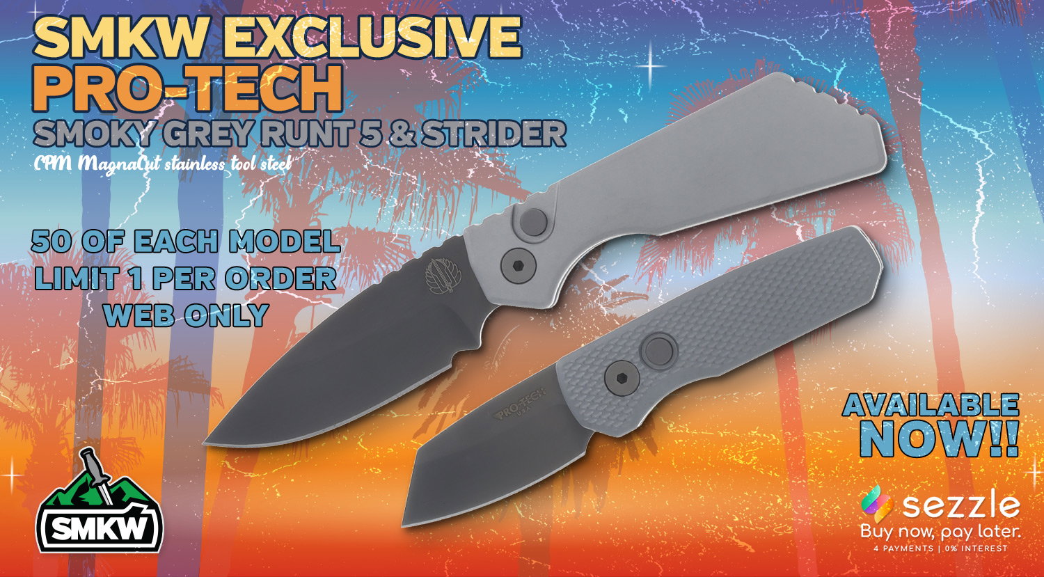 PRO TECH SMKW EXCLUSIVE SMOKY GREY RUNT 5 & STRIDER