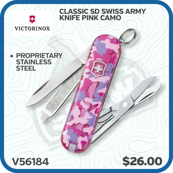 Victorinox Classic SD Swiss Army Knife Pink Camo