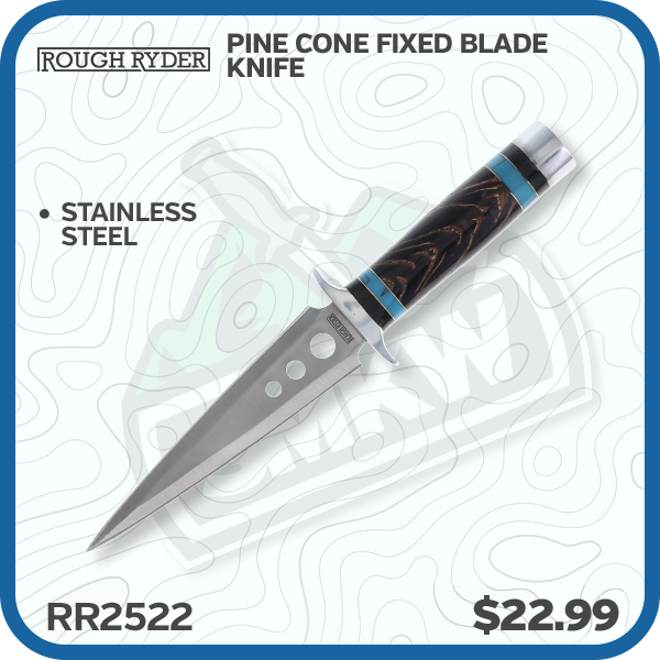 Rough Ryder Pine Cone Fixed Blade Knife