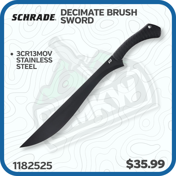 Schrade Decimate Brush Sword