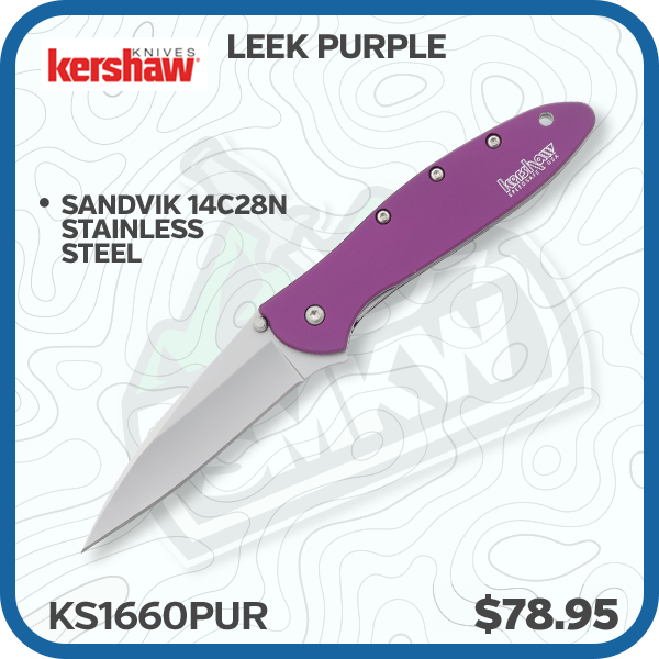 Kershaw Leek Purple Folding Knife