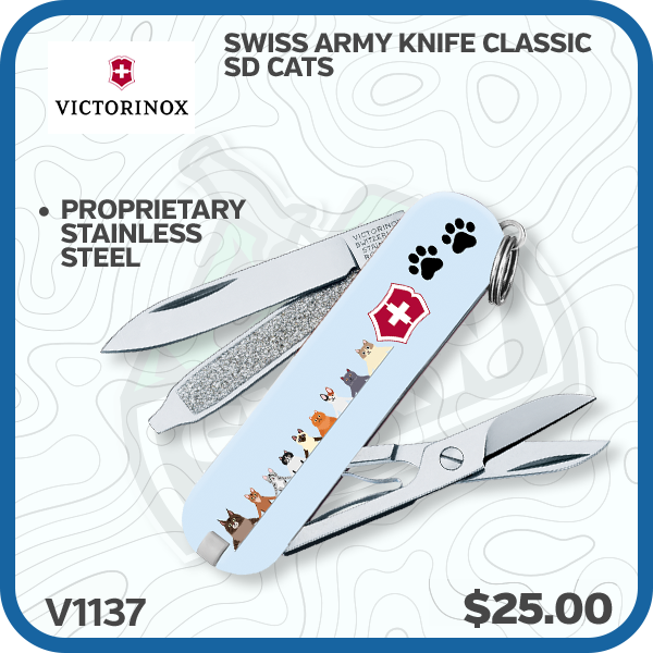 Victorinox Swiss Army Knife Classic SD Cats