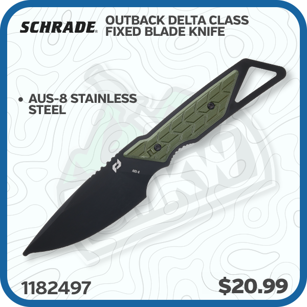 Schrade Outback Delta Class Fixed Blade Knife