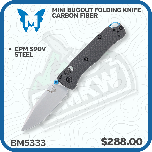 Benchmade 53333 Mini Bugout Folding Knife Carbon Fiber