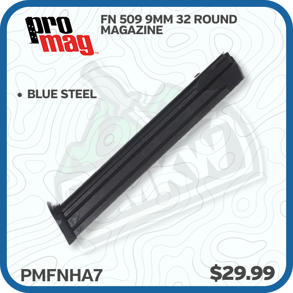 ProMag FN 509 9MM 32 Round Magazine Blue Steel