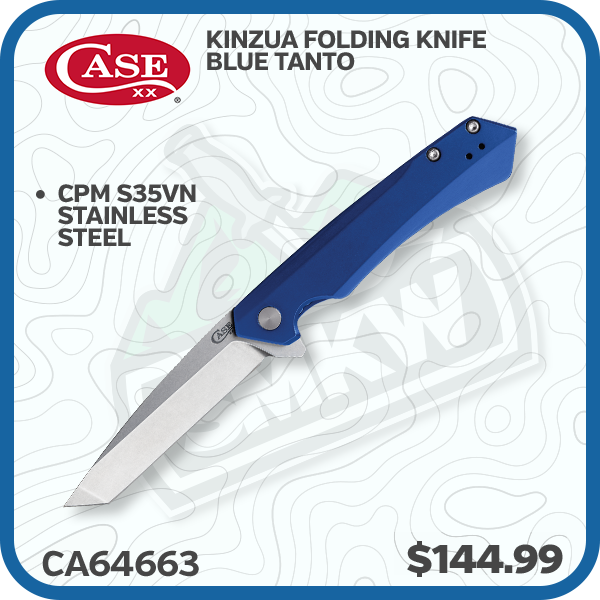 Case Kinzua Folding Knife Blue Tanto