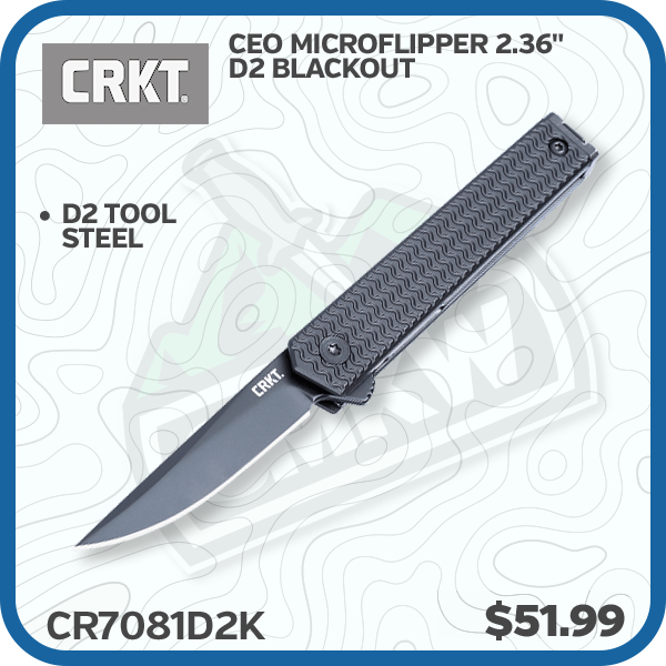 CRKT CEO Microflipper 2.36" D2 Blackout