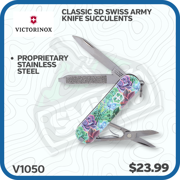 Victorinox Classic SD Swiss Army Knife Succulents